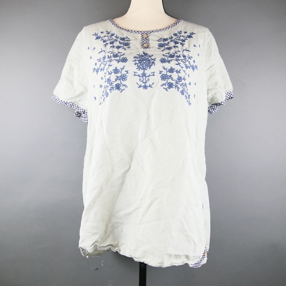 *Athen Pure Girl Grey Loose Top Size 10